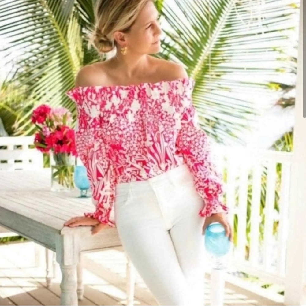 Tuckernuck off the shoulder blouse